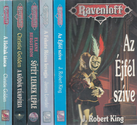 5 db. Ravenloft (Az jfl szve + A Fekete Rzsa lovagja + Stt lelkek leple + A kdk vmprja + A Holtak tnca)