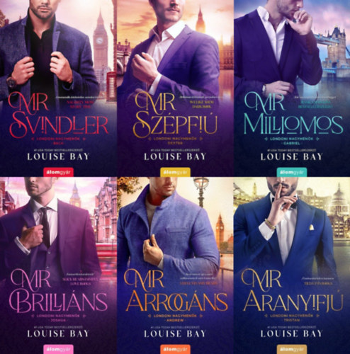 A TELJES Londoni nagymen�k sorozat 1-6.:  Mr. Svindler + Mr. Sz�pfi�  + Mr. Milliomos + Mr. Brili�ns +  Mr. Arrog�ns + Mr. Aranyifj�
