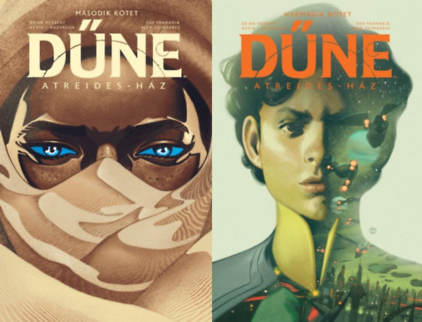 2 db D�ne k�preg�ny: D�ne: Atreides-h�z - M�sodik k�tet + D�ne: Atreides-h�z - Harmadik k�tet