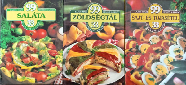 (3db) 99 tel 33 sznes telfotval - Vegetrinus vlogats: Salta / Zldsgtl / sajt- s tojstel