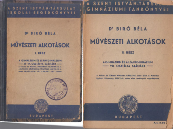 Mvszeti alkotsok I-II. (A gimnzium s lenygimnzium III-IV. osztlya szmra)