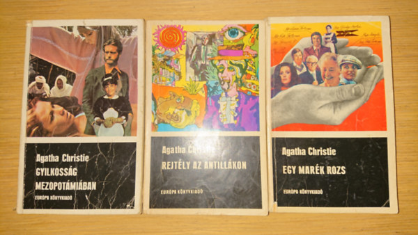 3 krimi Agatha Christie-tl: Gyilkossg Mezopotmiban, Rejtly az Antillkon, Egy mark rozs
