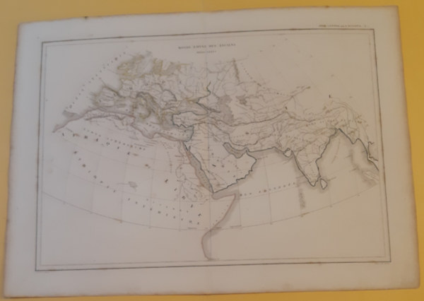 Dussieux, Louis-Etienne. - Monde Connu des Anciens Orbis Vetus /Atlas général de géographie, physique, politique et historique.térkép/