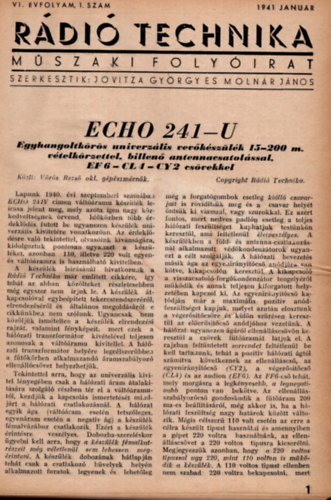 R�di�technika 1941. VI. �vfolyam (teljes)