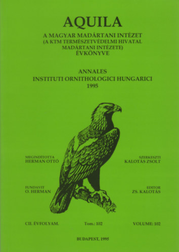 Aquila - A Magyar Madrtani Intzet vknyve 1995 (CII. vf. Vol. 102.)