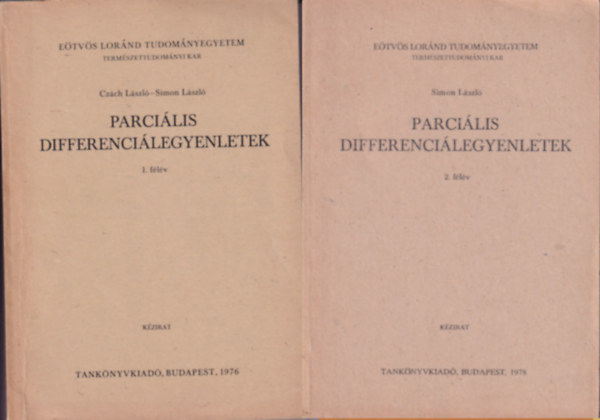 Parcilis differencilegyenletek 1. flv + Parcilis differencilegyenletek 2. flv  ( 2 ktet )