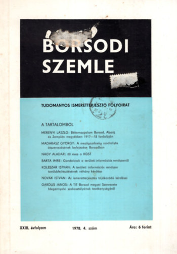 Borsodi Szemle XXIII. �vf. 1978. 4. sz�m