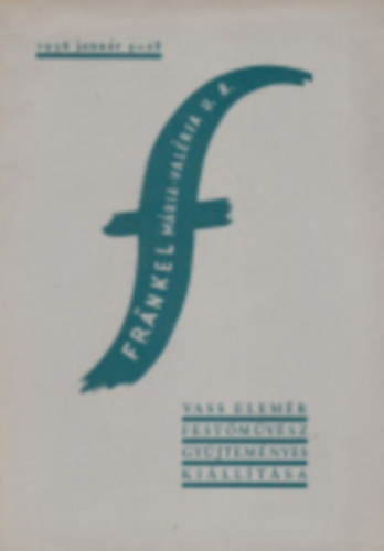 Vass Elemr festmvsz gyjtemnyes killtsa 1936 janur 5-28