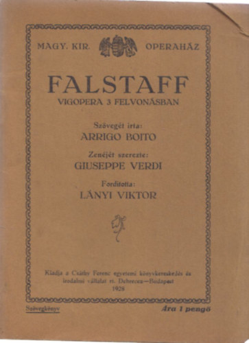 Falstaff (Magyar Kirlyi Operahz)