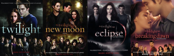Kulisszatitkok - Illusztrlt nagykalauz a filmhez knyvcsomag (4 db knyv) Twilight / Alkonyat, New Moon / jhold, Eclipse / Napfogyatkozs, Breaking Dawn / Hajnalhasads 1. rsz