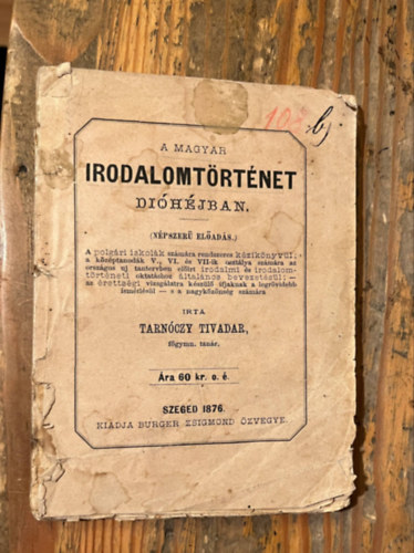 A magyar irodalomtrtnet dihjban