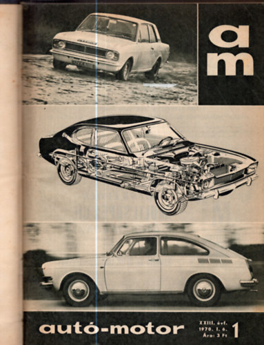 Aut�-Motor XXIII. �vfolyam 1970/1-24 sz�mok (teljes �vfolyam, egybek�tve)