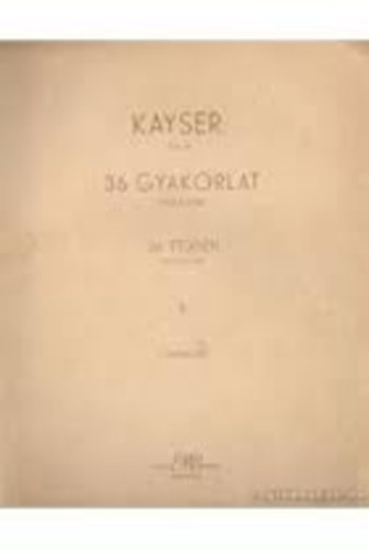 36 gyakorlat heged�re II. - 36 et�den f�r Violine