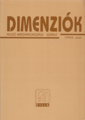 Dimenzik (Fels-Magyarorszgi Szemle) 1994/4.