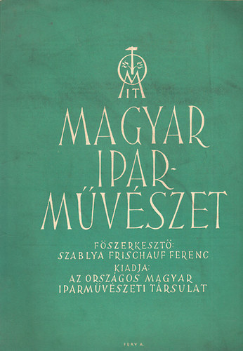Magyar Iparmvszet 1940/8. (XLIII. vfolyam)