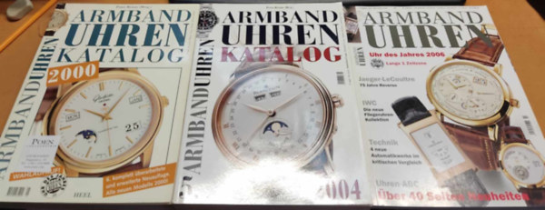 3 db karra-katalgus: Armband Uhren Katalog 2000 + 2004 + 2006