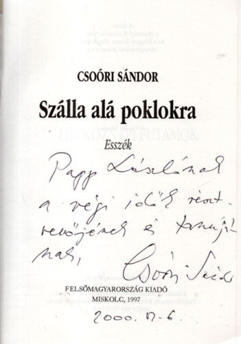 Szlla al poklokra - Esszk