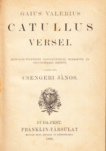 Gaius Valerius Catullus versei