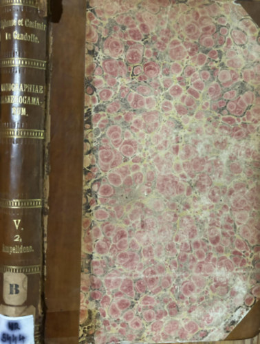 Monographiae phanerogamarum : Prodromi nunc continuatio, nunc revisio V. (Phanerogmok monogrfii latin nyelven 5.ktet) 1887