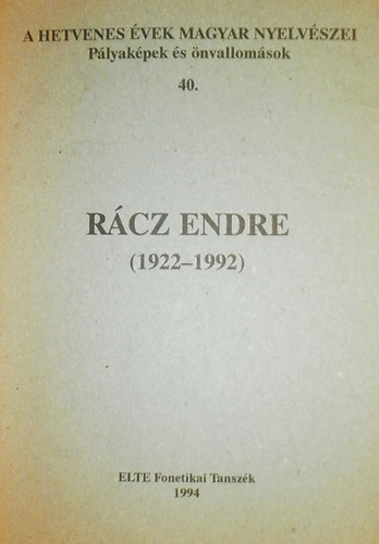 Rcz Endre (1922-1992)