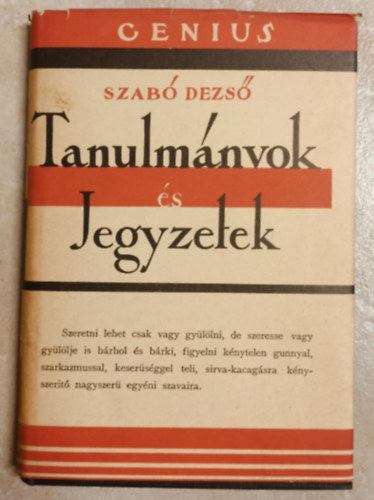 Tanulmányok és jegyzetek