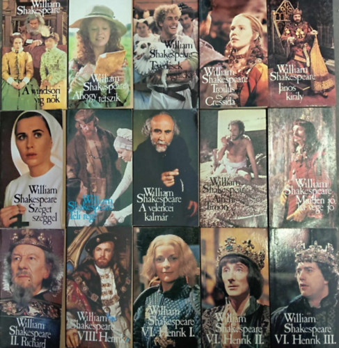BBC Shakespeare knyvcsomag (13 m 15 ktetben): A winsori vg nk / Ahogy tetszik / Tvedsek vgjtka / Troilus s Cressida / Jnos kirly / Szeget szeggel / Tli rege / A velencei kalmr / Athni Timon / Minden j, ha a vge j