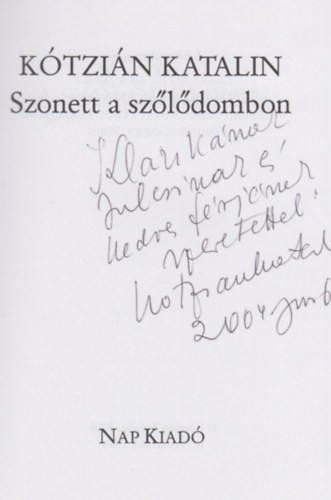 Szonett a szldombon