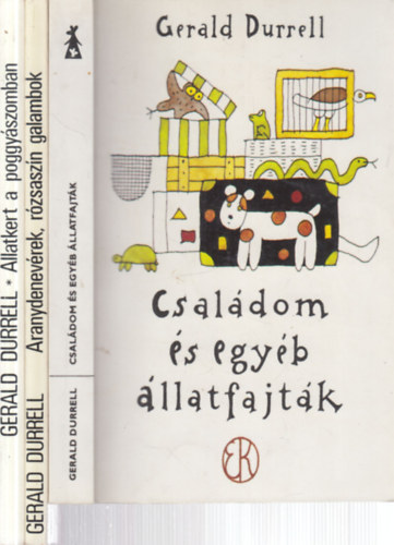 3 db. humoros ktet (Csaldom s egyb llatfajtk + Aranydenevrek, rzsaszn galambok + llatkert a poggyszomban)