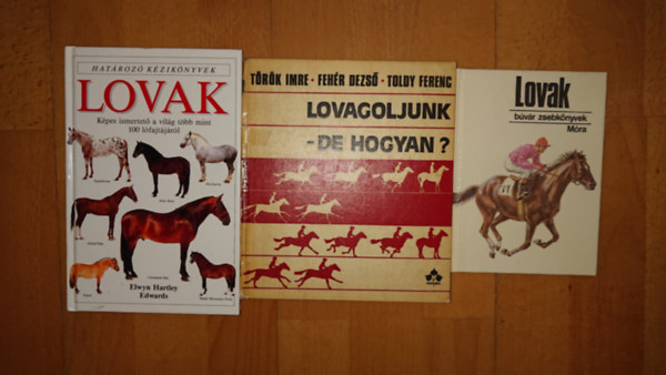 3 k�nyv a lovakr�l: Lovak (Hat�roz� k�zik�nyvek), lovagoljunk - de hogyan?, Lovak