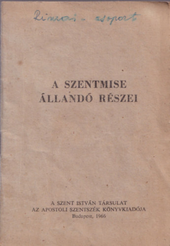 A szentmise lland rszei