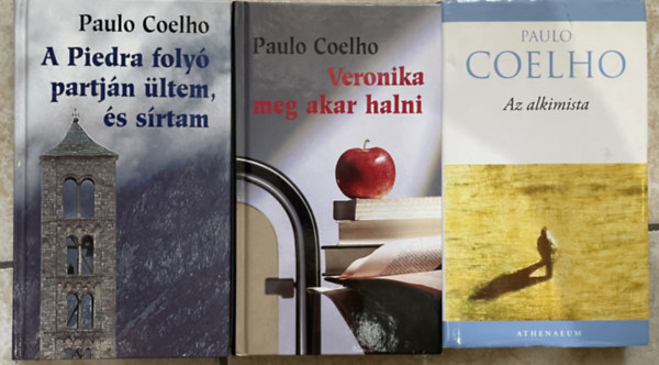 3db Paulo Coelho knyv: A Piedra foly partjn ltem, s srtam + Veronika meg akar halni + Az alkimista
