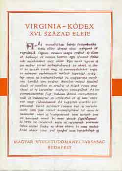 Virginia-k�dex (XVI. sz�zad eleje)