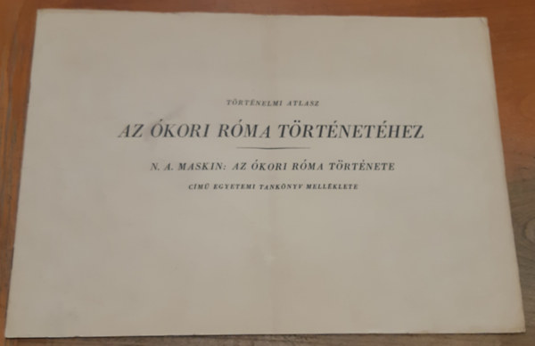 T�rt�nelmi atlasz az �kori R�ma t�rt�net�hez