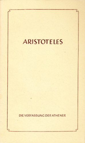 Die Verfassung der Athener