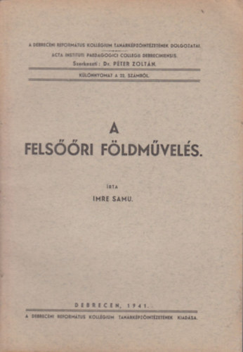 A felsri fldmvels