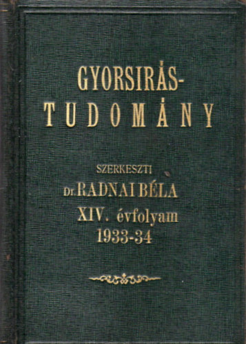 Gyorsrstudomny XIV. vfolyam 1933-34.