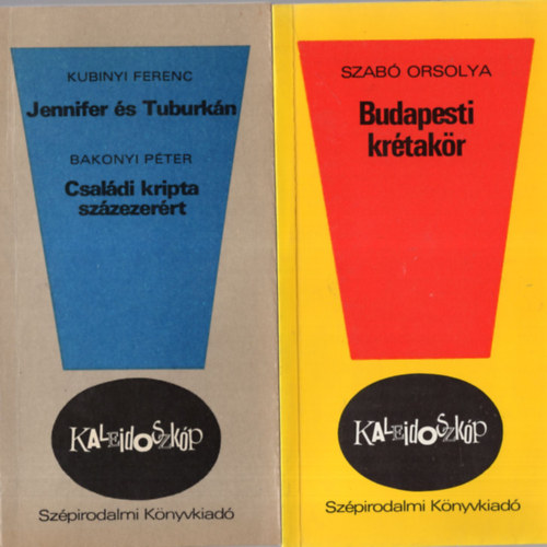 4 db kaleidoszkp knyv ( egytt ) 1. Ember a lpcsn, 2. Telkemen az Erzsbet-hd, 3. Budapesti krtakr, 4. Jennifer s Tuburkn