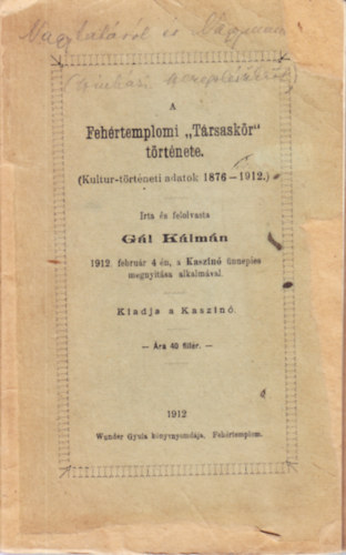 A Fehrtemplomi "Trsaskr" trtnete.