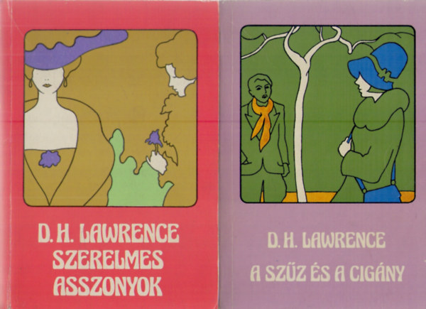 2 db D.H. Lawrence knyv : Szerelmes asszonyok - A szz s a cigny