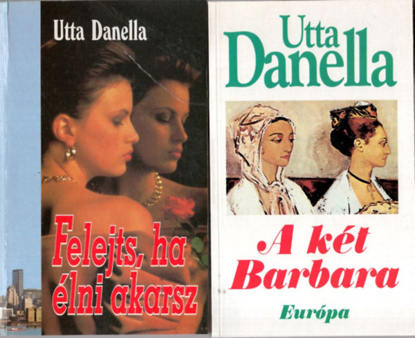 3 db Utta Danella romantikus regny: A kt Barbara, Felejts, ha lni akarsz, A fekete tkr