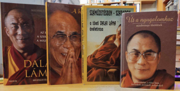 4 db A dalai Lma + A boldogsg mvszete + Szmzetsben - szabadon + t a nyugalomhoz