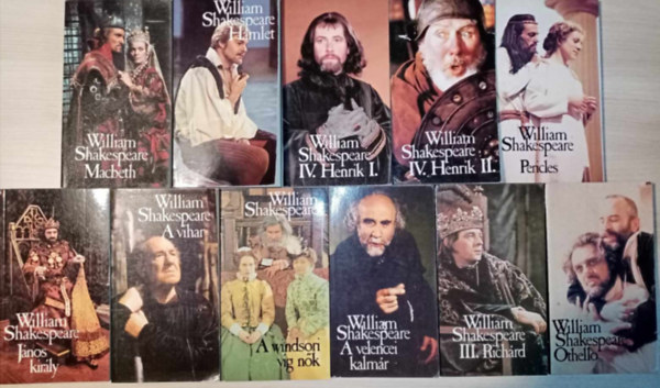BBC Shakespeare knyvcsomag (10 m 11 ktetben) Macbeth / Hamlet / IV. Henrik 1-2. / Pericles / Jnos kirly / A vihar / A windsori vg nk / A velencei kalmr / III. Richrd / Othello