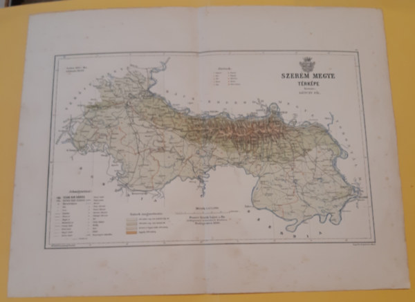 Szer�m Megye t�rk�pe