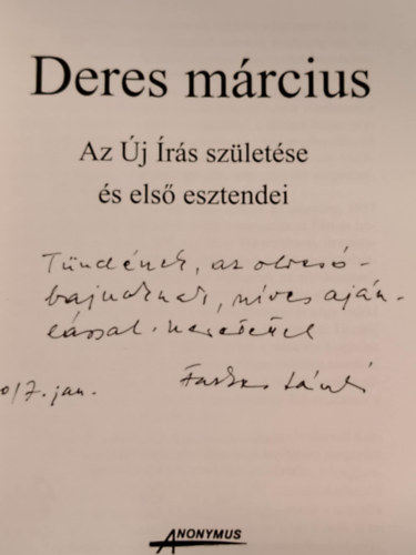 Deres Mrcius Az j rs szletse s els esztendei