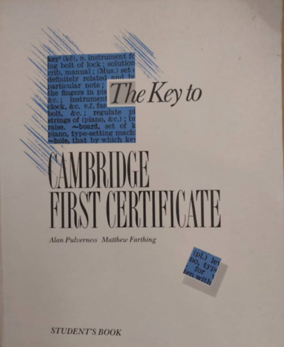 The Key to Cambridge first Certificate - Student's Book