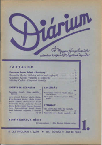 Dirium II. (XI.) 1941. teljes vfolyam