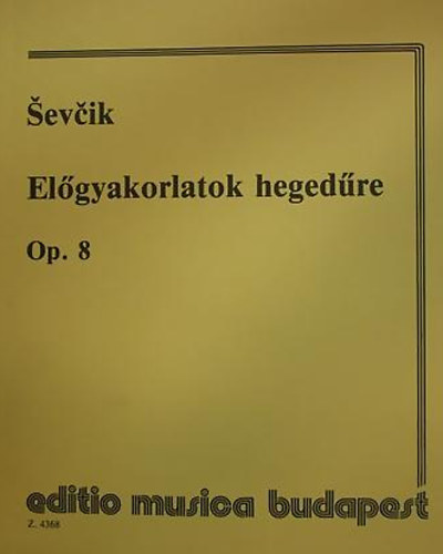 Elgyakorlatok hegedre Op.8.