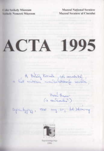 Acta - 1995 (Dediklt)