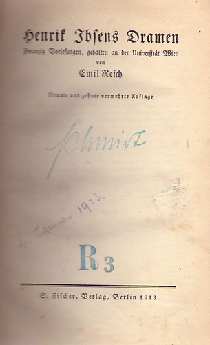 Emil Reich - Henrik Ibsens Dramen