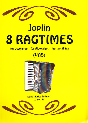 8 Ragtimes for accordion - fr Akkordeon - harmonikra